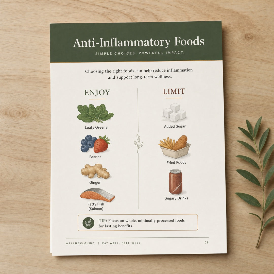 Anti-inflammatory food chart preview